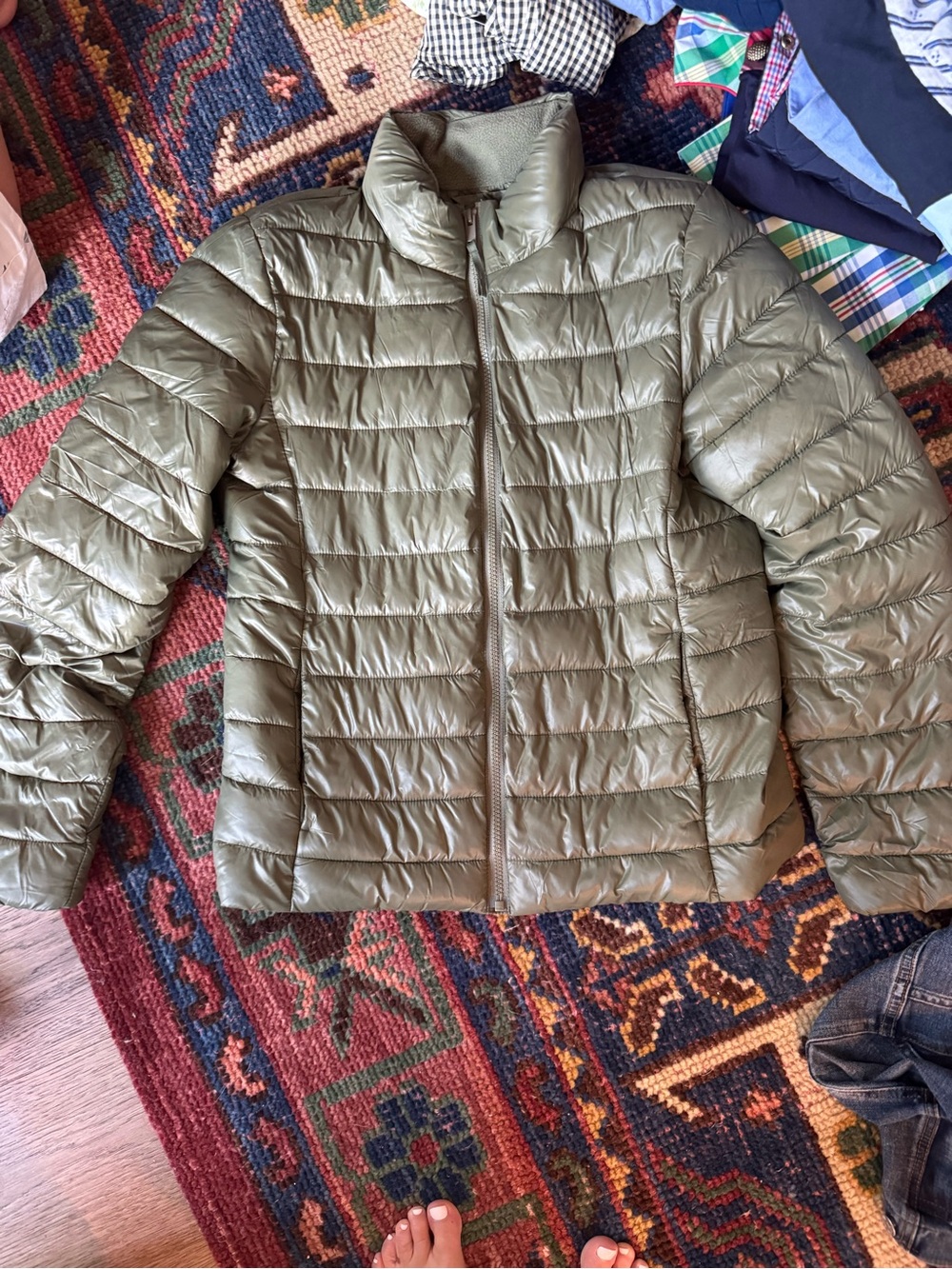 Army green GAP cold control Puffer Jacket